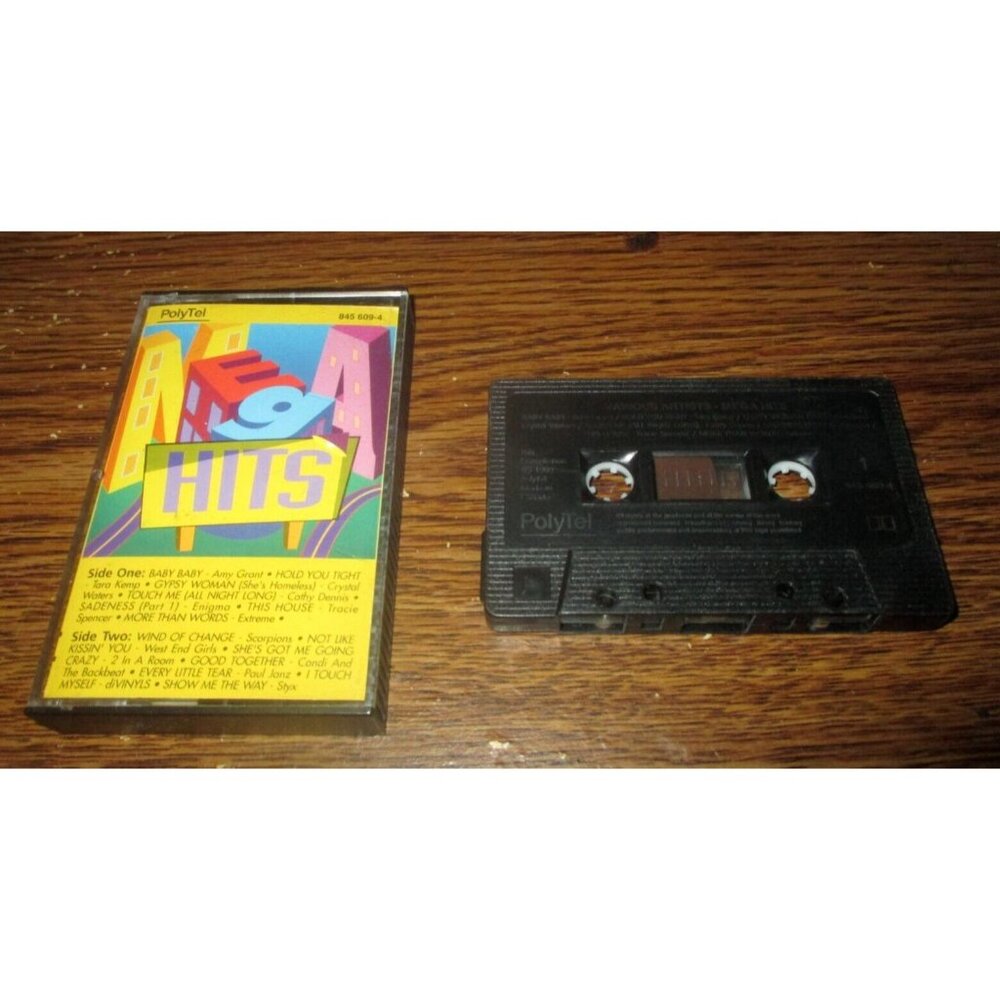 Polytel Mega Hits- Various Artists on cassette (Polygram Records, Canada, 1991)